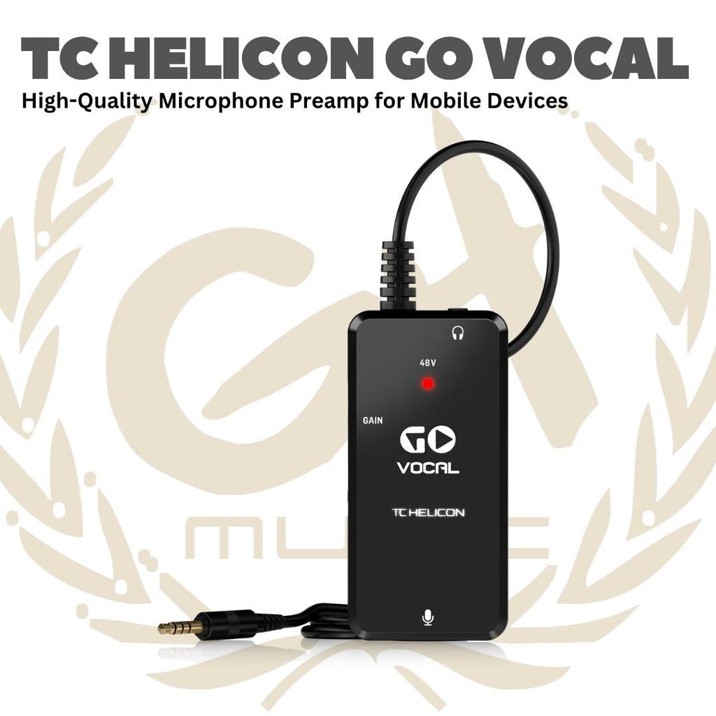 TC Helicon GO Vocal High-Quality Microphone Preamp for Mobile Device - Pre-amp Mic untuk HP Laptop S