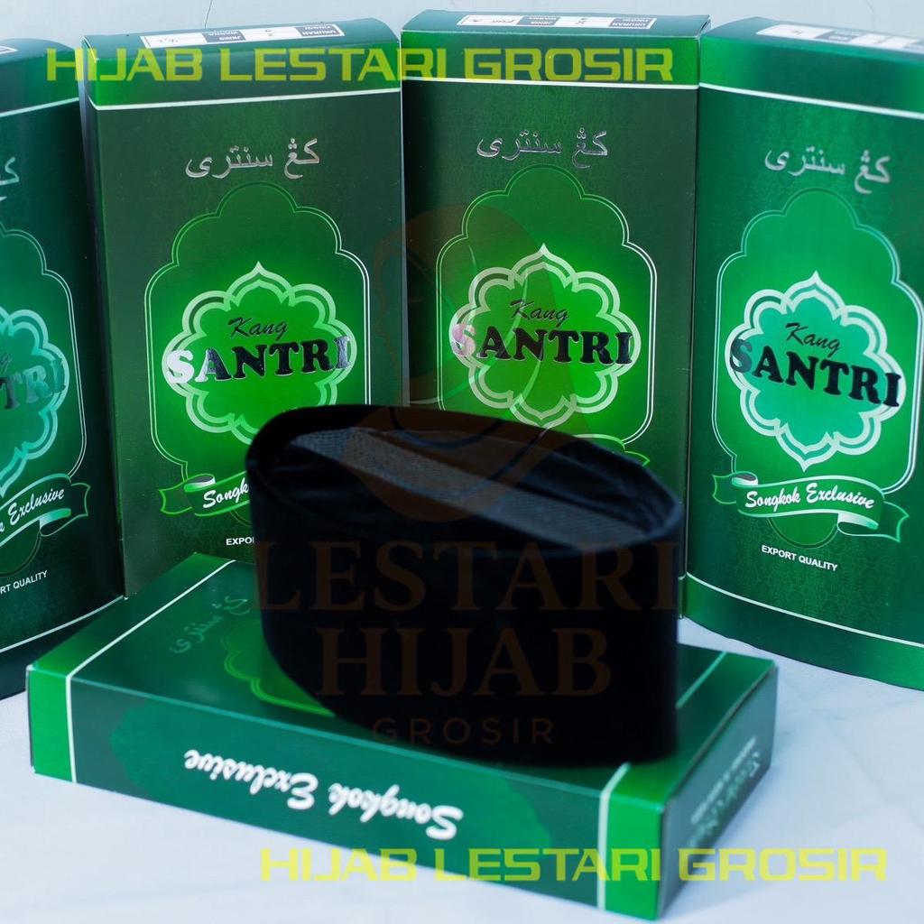 Termurah songkok kopyah kang santri model ac tengah tinggi 8 9 10 exclusive peci kang santri kopiah