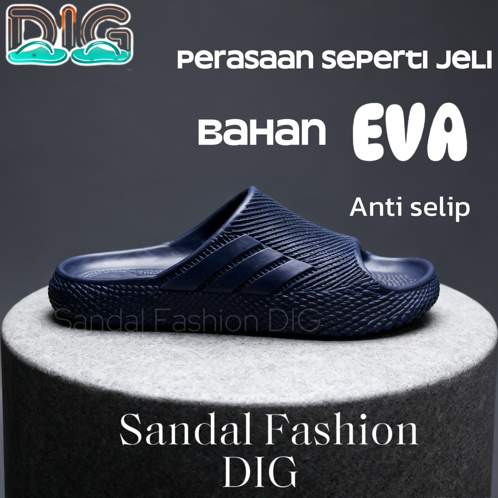 Sandal Pria Premium Model Korea Baim Comanier Sendal Flat Empuk Korea Terbaru