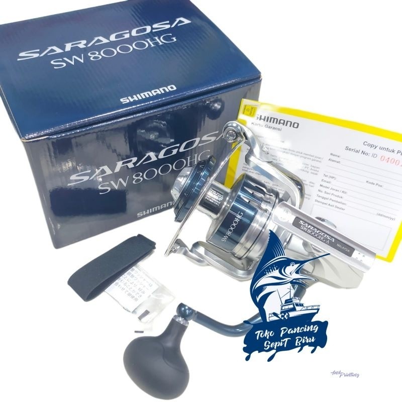 REEL SHIMANO SARAGOSA SW 8000HG NEW 2020 | REEL PANCING | REEL SPINNING | ALAT PANCING | GULUNGAN PA