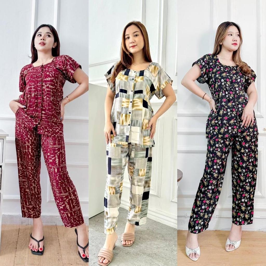 DASTER PUTRI BALI - ESTELLE CELANA PANJANG SETELAN DASTER BALI