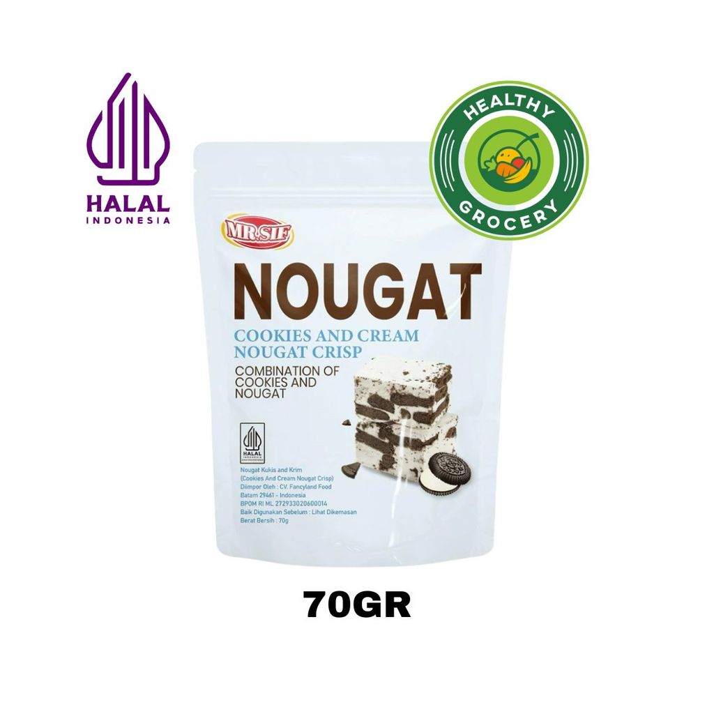 MR.SIF Nougat Cookies And Cream Nougat Crisp 70gr