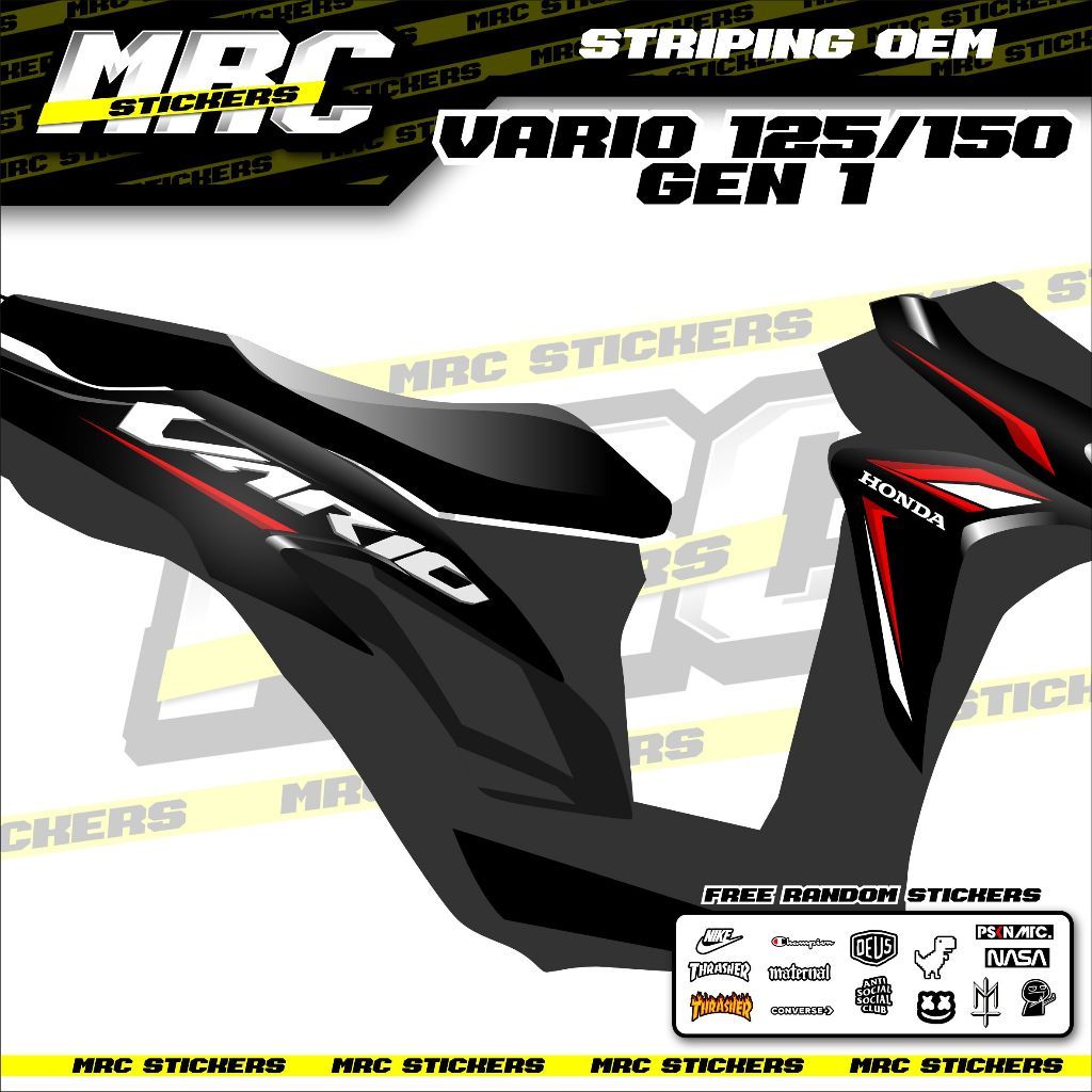 STRIPING / STIKER / SKOTLET OEM / ORIGINAL VARIO 125 / 150 LED GEN 1