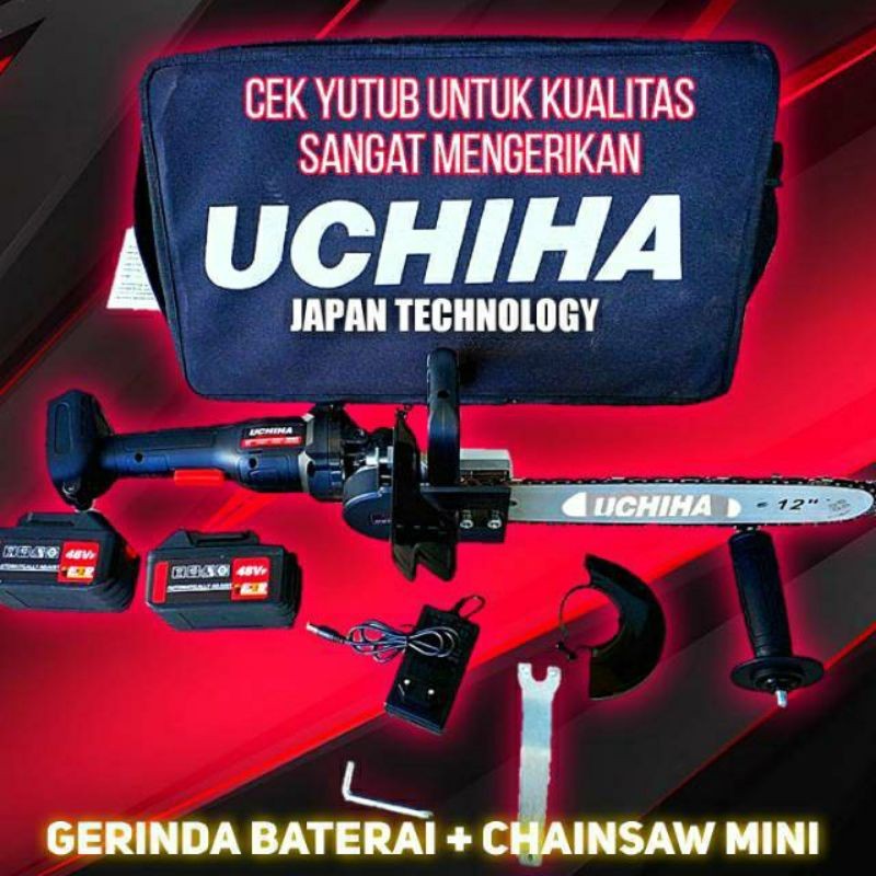 PromoMesin Gerinda Baterai Cordless angle Grinder uchiha tahan panas tercanggih  power full