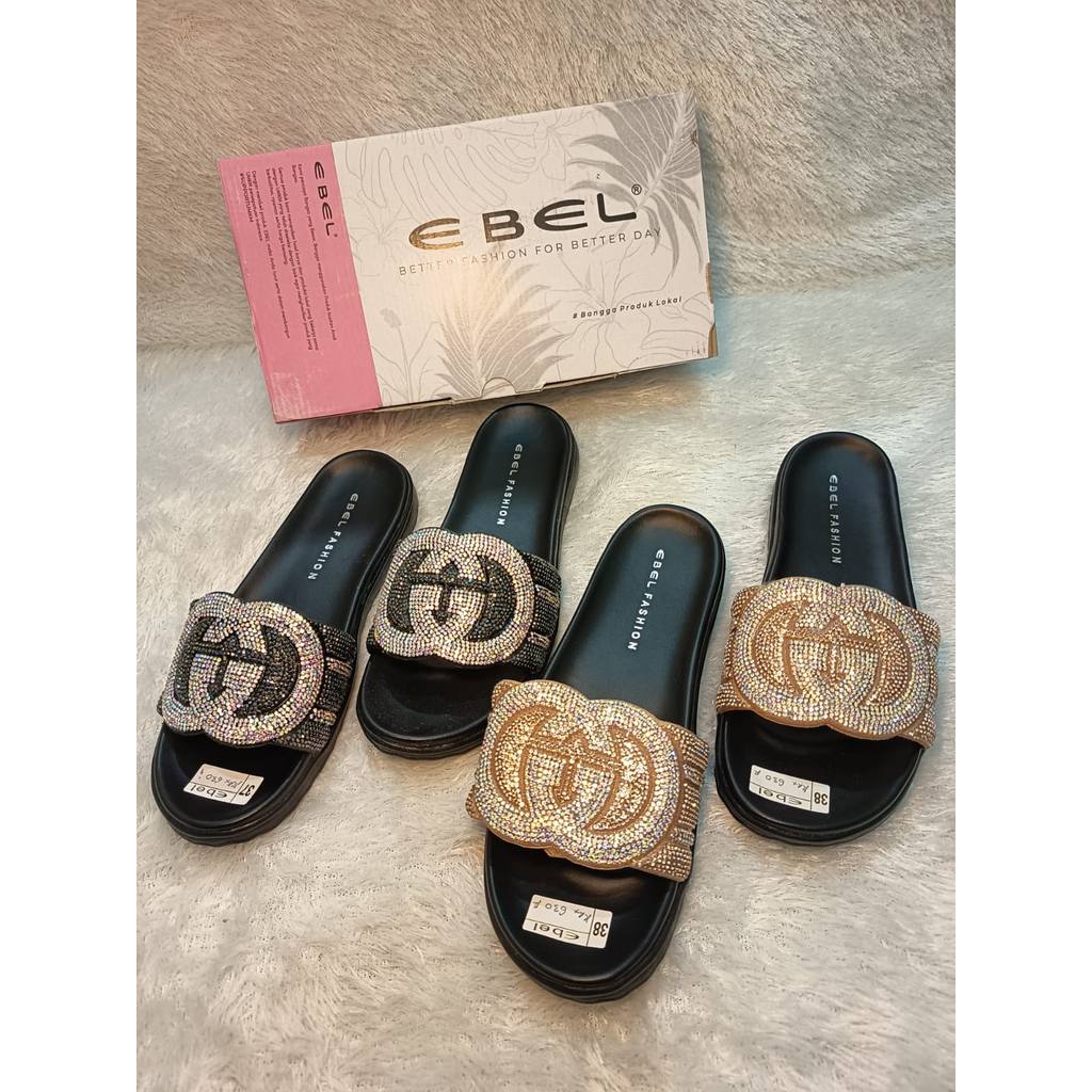 Sandal Teplek EBEL [37-40] Wanita Bling Bling Casual - RRX 630
