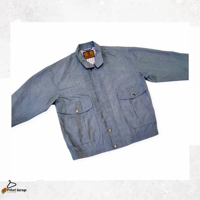 Flight Jacket Sing Royal Jeans light blue Inner Tartan Vintage