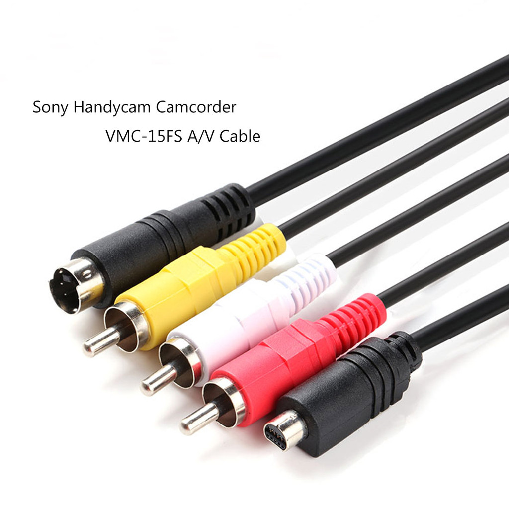 High Quality Lead AV Cable 10-Pin DVI DV Connector to 3 RCA S-Video for Sony DCR Handycam Camcorder 