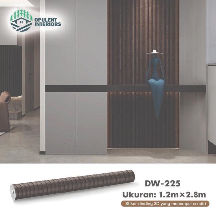[A1]Wallpaper Foam Stiker Dinding Salur Kayu Pvc 120 x 280 Sticker Dinding Motif Mermer Series DW - 