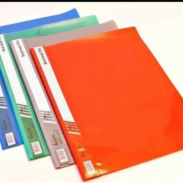 map plastik business file folio (F4) snelhecter daichi 1 pak 12 lembar - biru