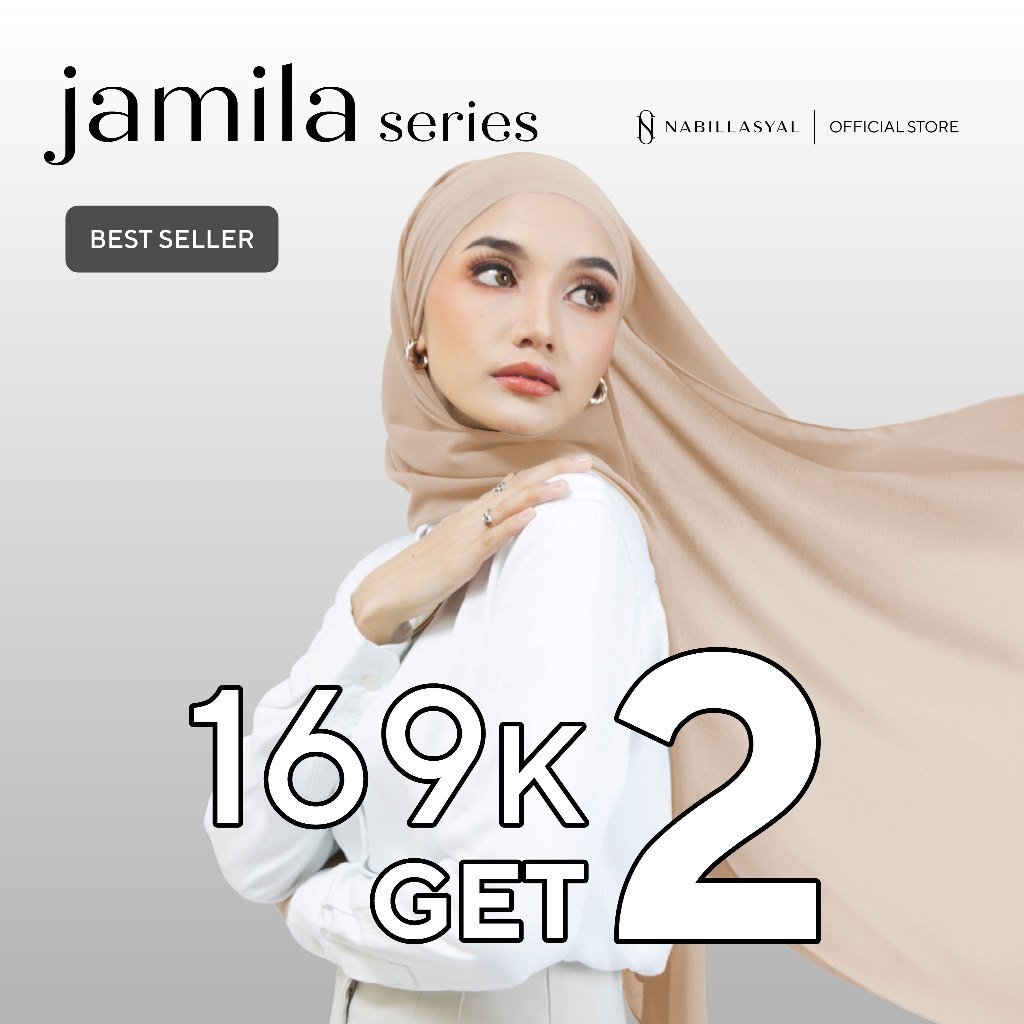 COMELLSHOP Nabillasyal | Hijab Pashmina Melayu | Pashmina Semi-Instant | Jamila Series