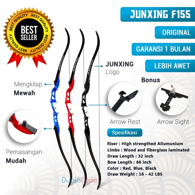 Busur Panah Junxing F155 Recurve Bow