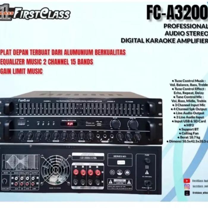 Amplifier FirstClass FC A3200 Premium Usb Bluetooth Original