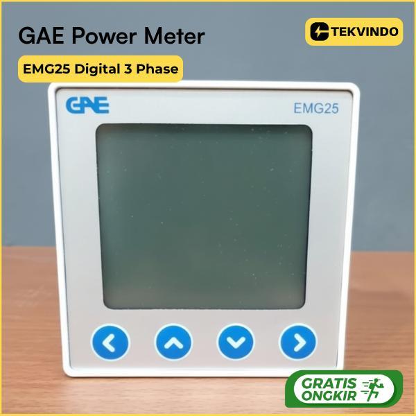 Digital Energy Power Meter GAE EMG25 Multifunction KWH Meter Panel Listrik Monitoring Energi