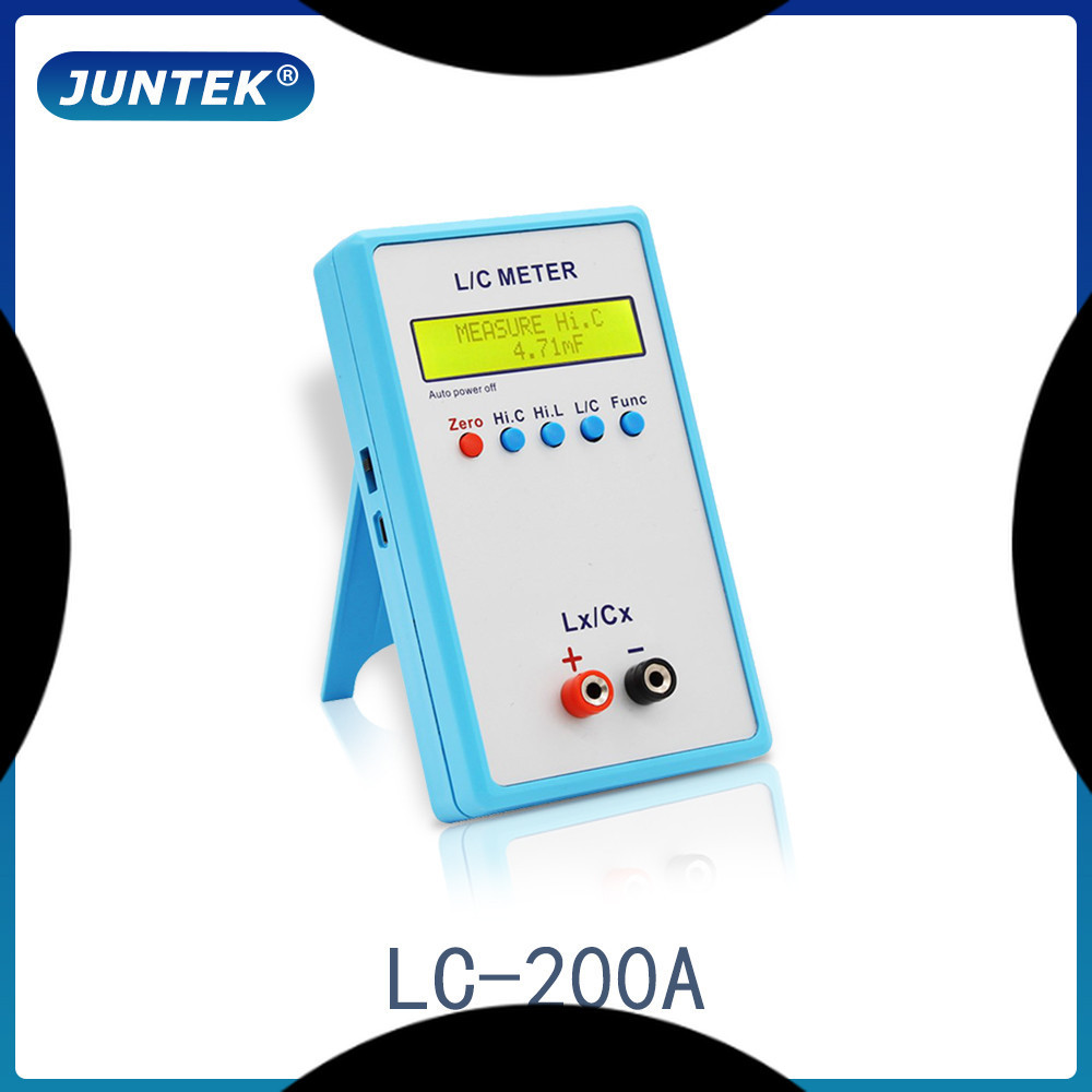 SALE  JUNTEK LC-200A Digital LCD Capacitance  Inductance Meter  LC Meter 1pF-100mF 1uH-100H