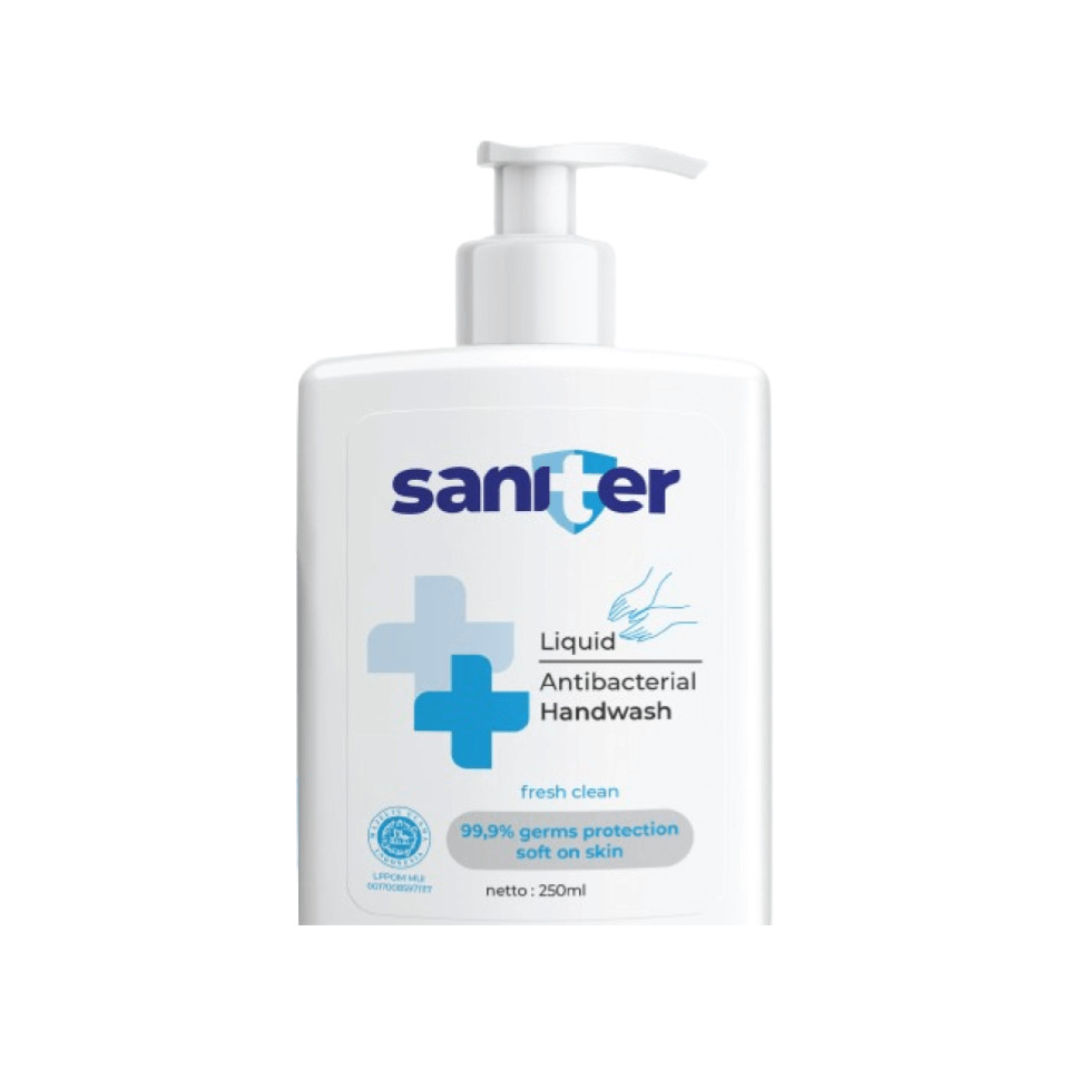 Saniter Sabun Cuci Tangan Botol 250 ml