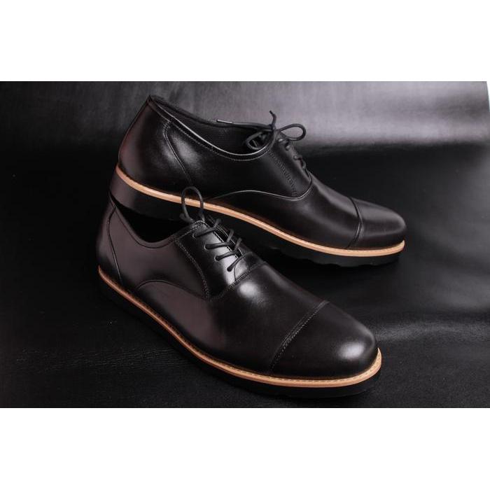 (Style Mall.id) Sepatu Pantofel pria sepatu kulit asli sepatu formal Boston Zico - 38, A