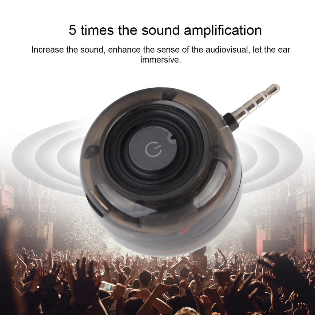 35mm Speaker HiFi SoundBox Mini 35mm Plug  USB Smart Speaker HiFi Stereo Bass SoundBox Eco Friendly 