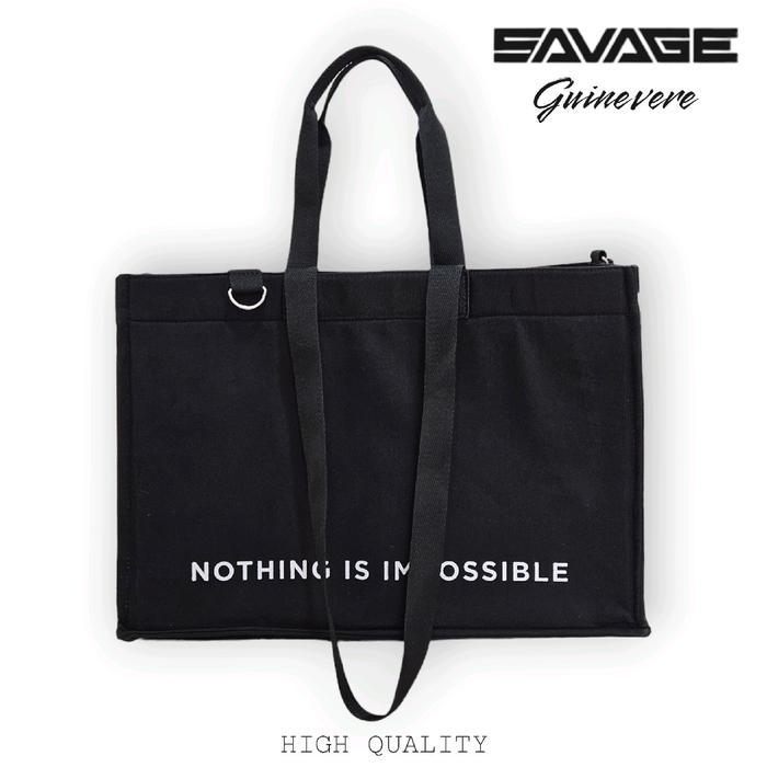promo  -SAVAGE GUINEVERE MINI Tote Bag Sling Bag Kanvas Multifungsi Berkualitas Aesthetic Canvas Tot