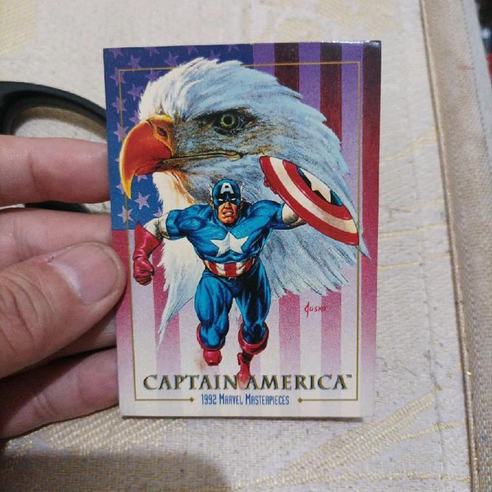 Kartu Marvel Masterpieces Captain America | Langka Rare TaO 