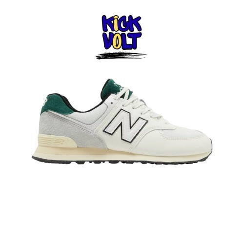 Sneakers New Balance 574 White Green  Original Unisex