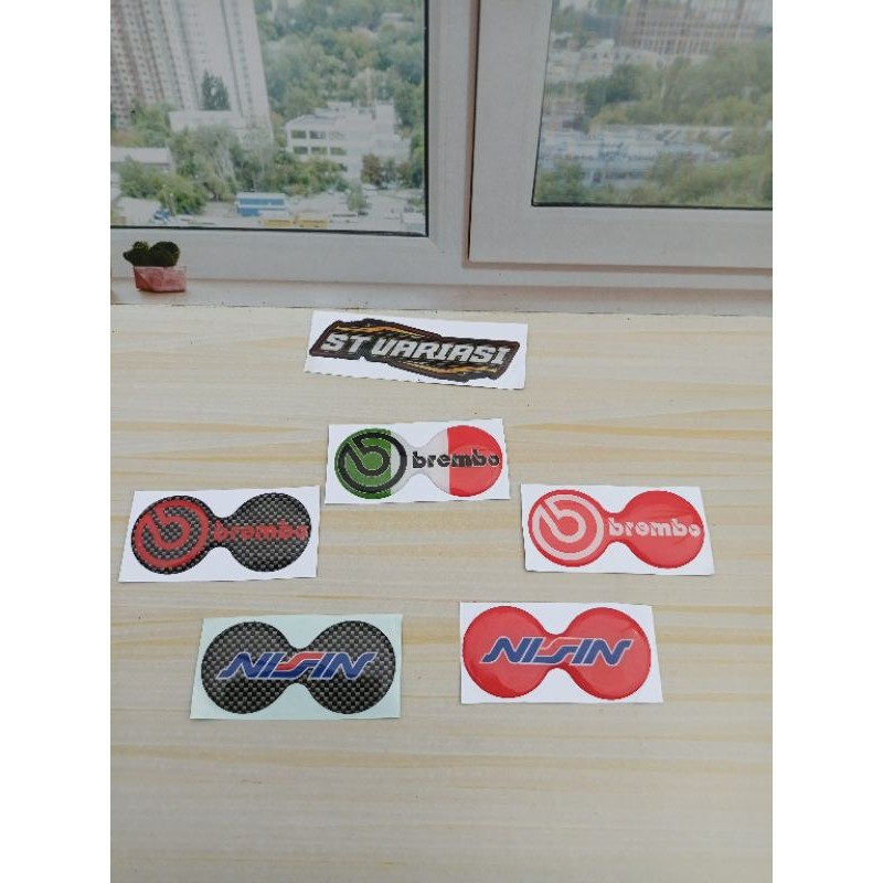 EMBLEM TIMBUL STIKER KALIVER REM CAKRAM BREMBO