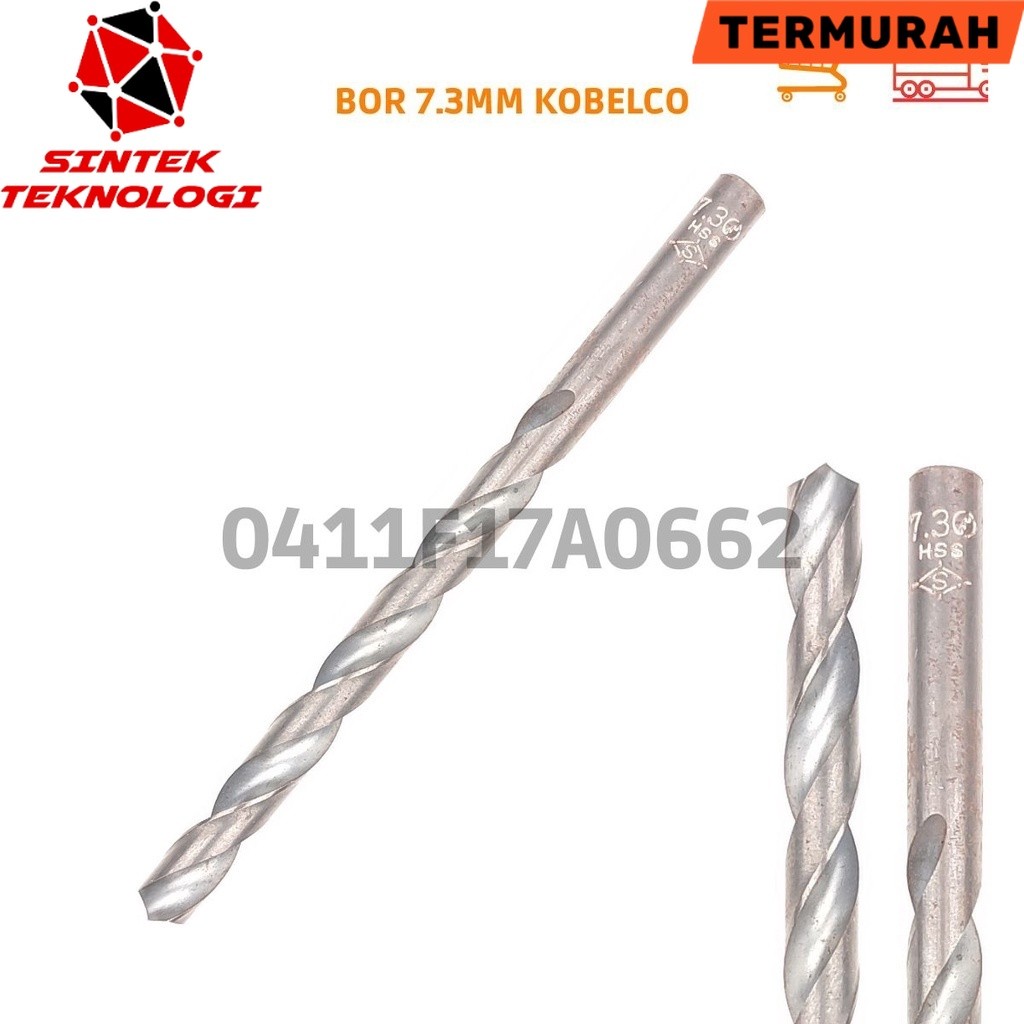 Mata Bor Besi 7.3mm Hss Kobelco Bukan Carbide Nachi