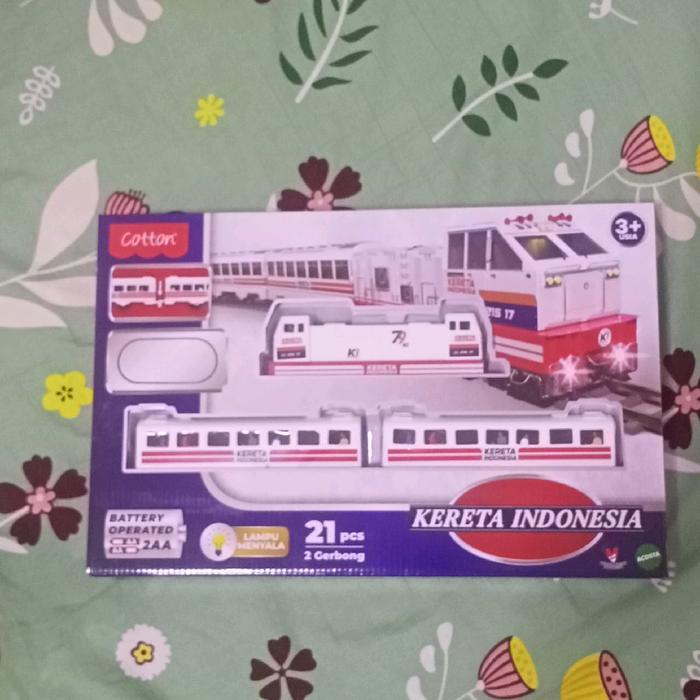 mainan anak KRL kereta Indonesia CC 215 17 lampu nyala