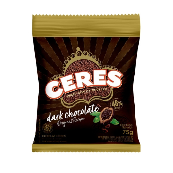 CERES DARK CHOCOLATE 75 GR