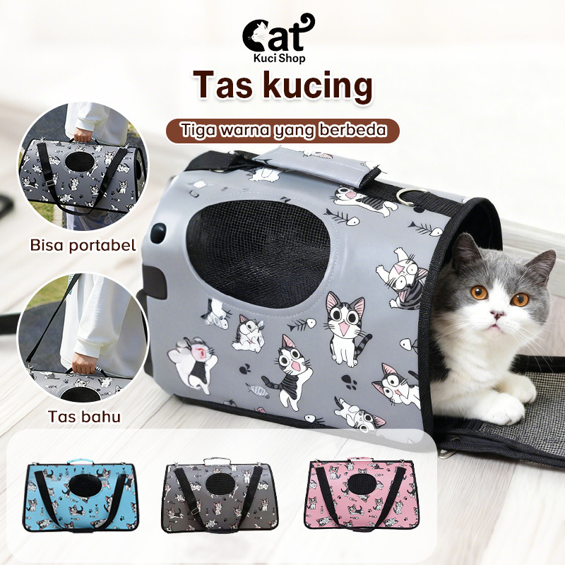 Tas Hewan Peliharaan ~ Tas Kucing Besar ~ Ransel Kucing Bahu ~ Kotak Pembawa Hewan Peliharaan