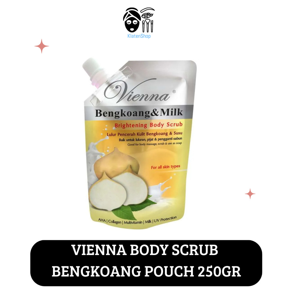 Vienna Body Scrub Bengkoang Milk 250gr Pouch