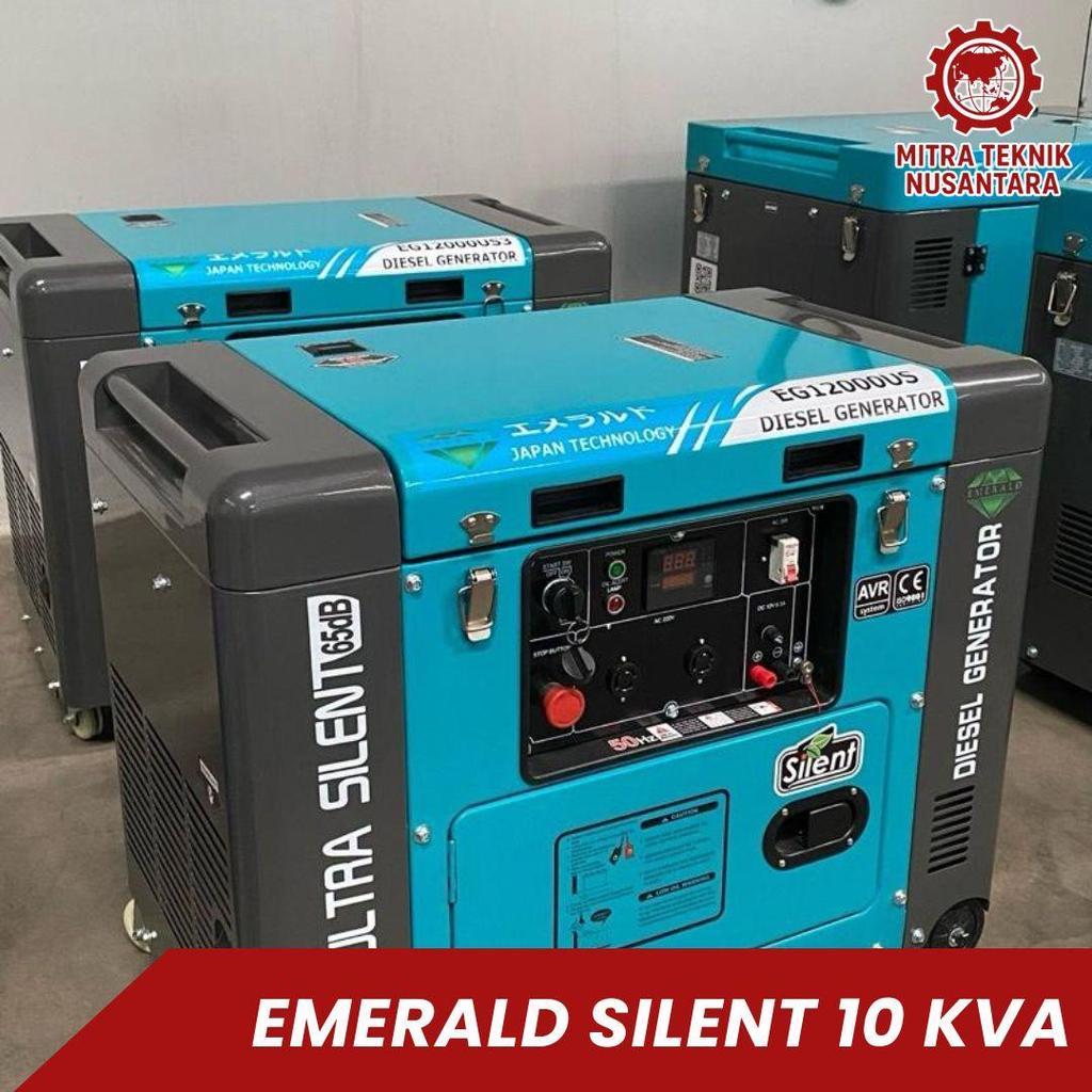 Genset Silent 10 KVA - Emerald EG12000US - 8000 Watt Silent Diesel - Genset MBG