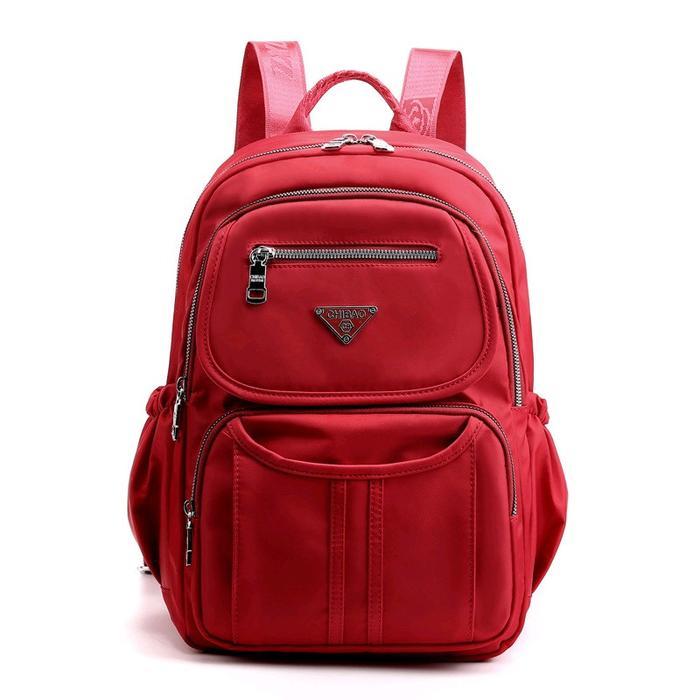 READY  TAS RANSEL LAPTOP CHIBAO 0842 Tas Punggung Laptop sekolah Wanita - merah, 0842