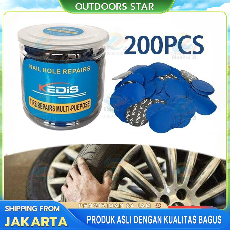 COD 200pcs Karet Tambal Ban Tiptop Tire Patch 32mm Tiptop Tambal Ban Dalam Tambal Ban Tip Top