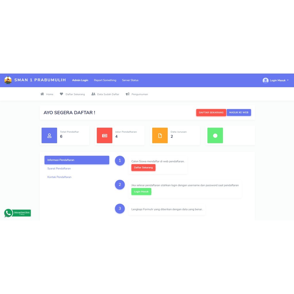 Source code & Database Aplikasi PPDB 2022 Terbaru Responsive Support PHP 7 Lengkap