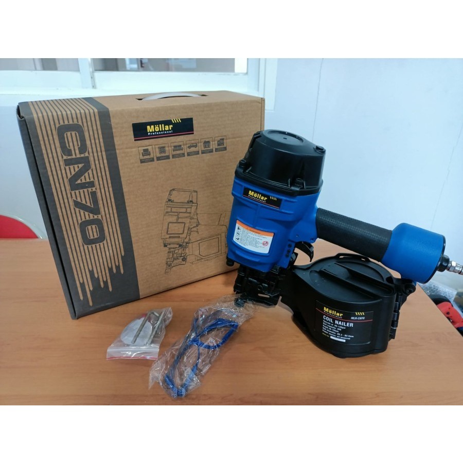 MOLLAR CN70 NAILER GUN 70MM - Mesin Paku Tembak Rantai Chain Nailer 7cm untuk Kayu & Palet JD