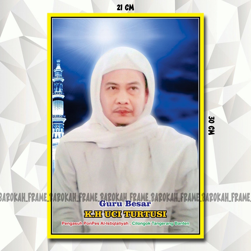 Ada foto ulama foto kyai Abuya Dimyati Syeh nawawi Abah Anom Abah uci