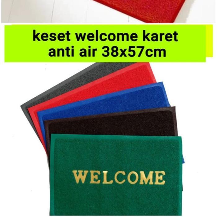 Keset WELCOME Keset Anti Slip keset Lantai keset Karet Dekorasi
