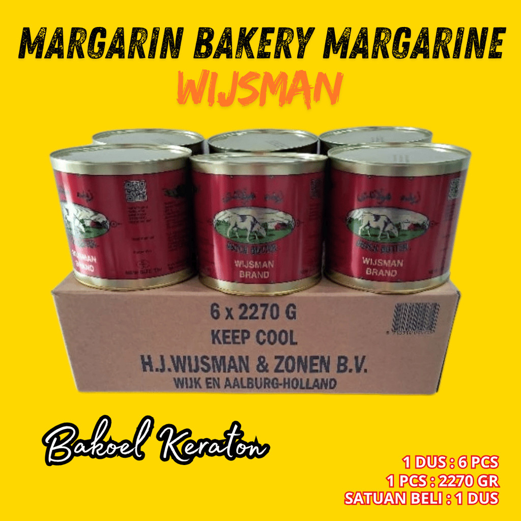 ( 1 DUS 13.62 KG ) WIJSMAN DUTCH BUTTER MENTEGA WIZMAN 13.5KG UP PLUS