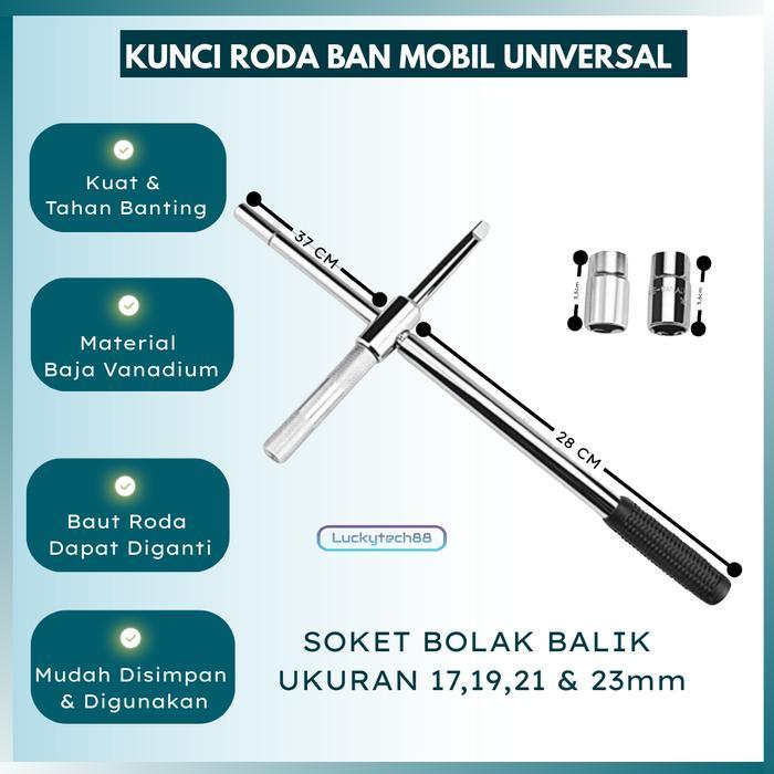 Kunci Roda Palang Ban Mobil - Kunci L Ban Mobil Kunci + Box - KUNCI