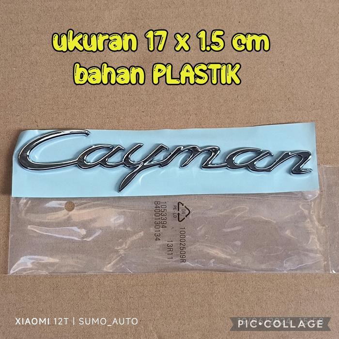 premium  quality emblem tulisan 'CAYMAN' PORS CHE - CAYMAN top