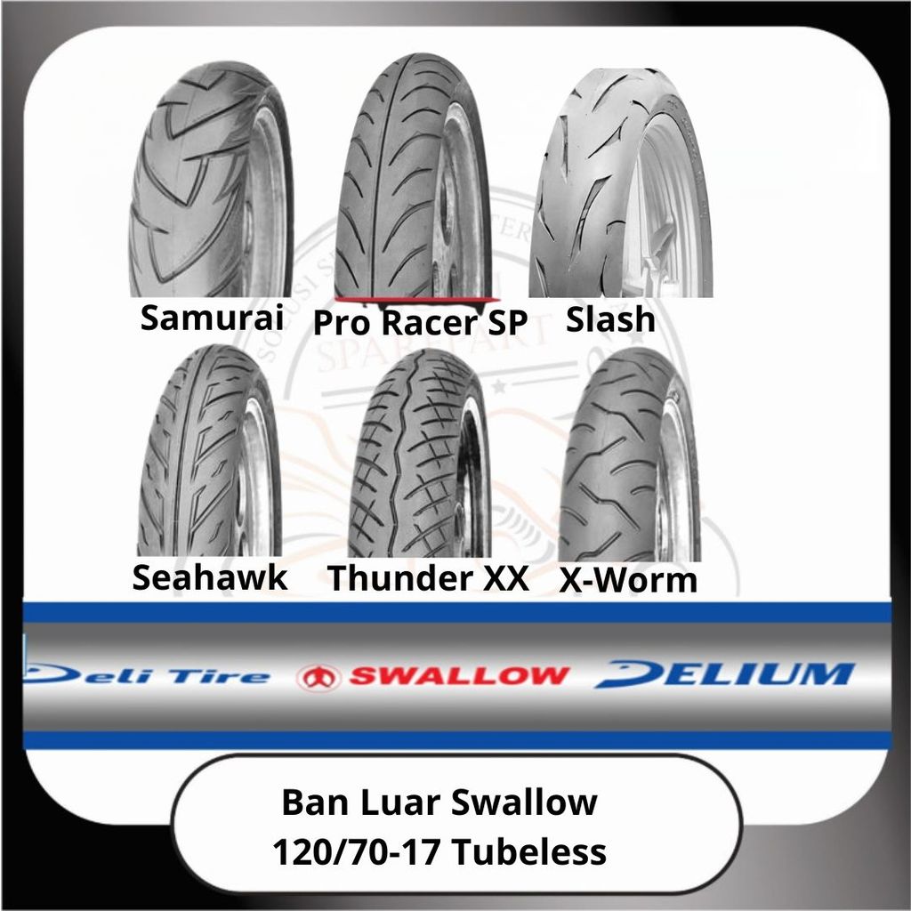 Ban Luar Swallow Tubeless 120/70-17