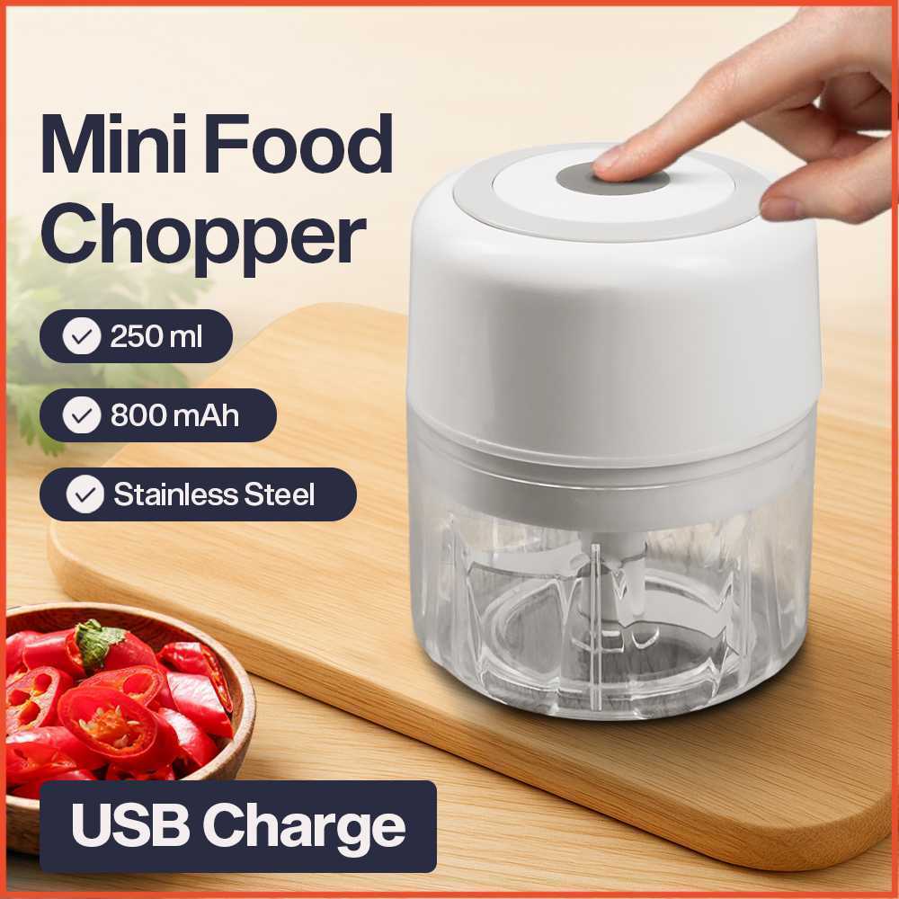 Mini Blender Portable Food Chopper Elektrik Choper Copper Penggiling Bumbu Dapur