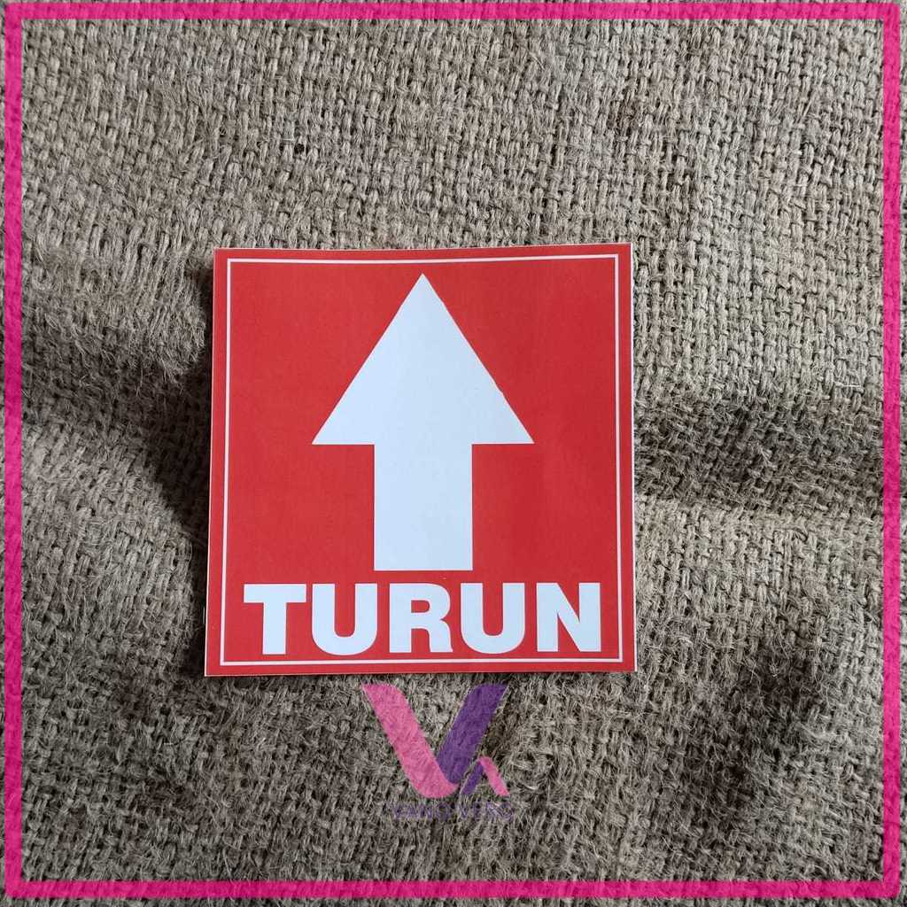 STIKER TURUN - STIKER TURUN TANGGA - STIKER NAIK TURUN TANGGA