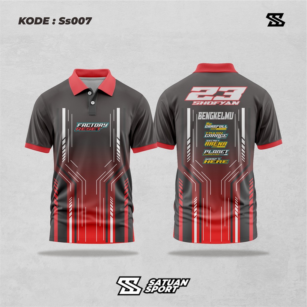 JERSEY RACING CUSTOM NAMA NOMOR SPONSOR JERSEY ADEK GARAGE FULL PRINTING WARNA BIRU MUDA TOSKA DESAI