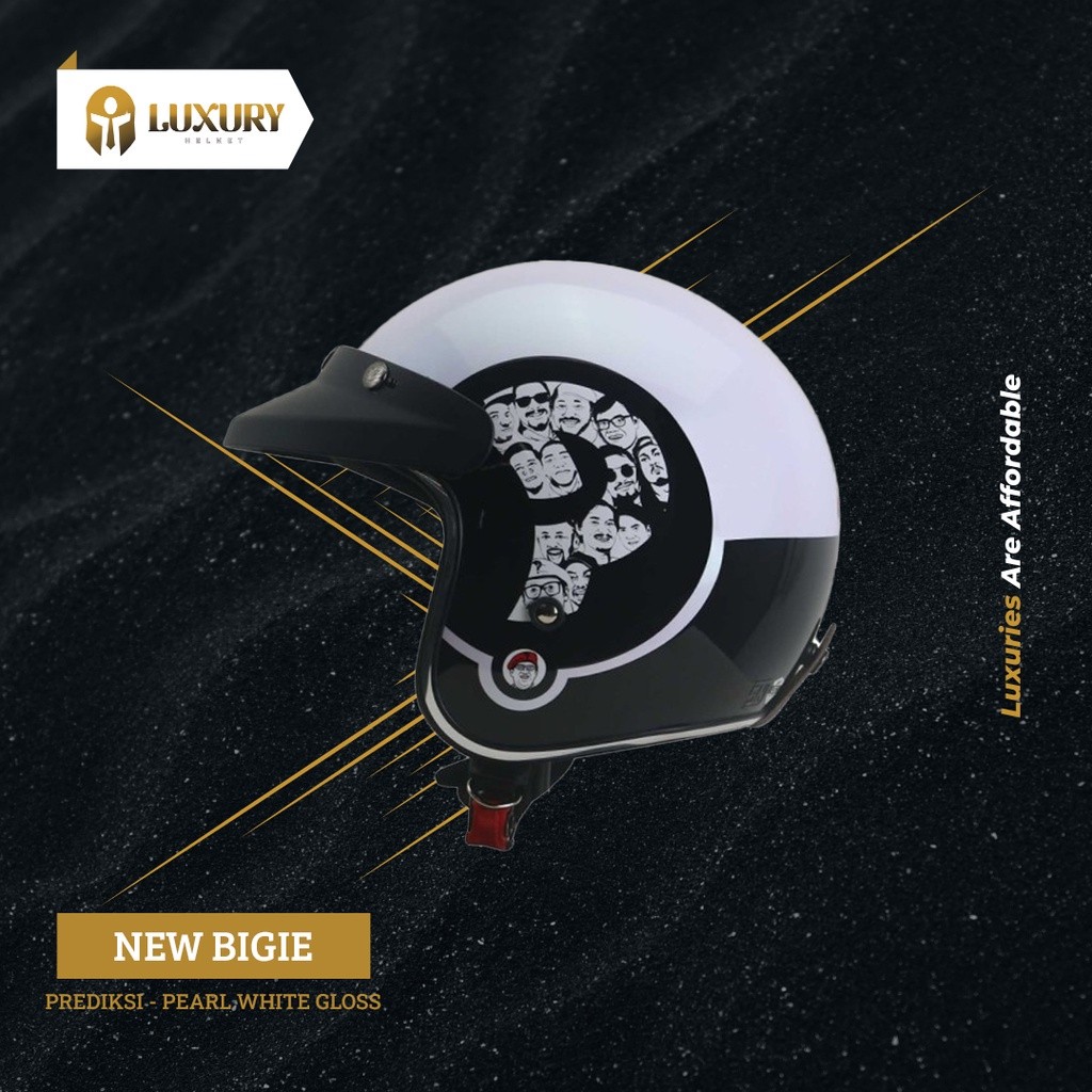 (GratisVisor) - Helm Bogo - Helm JPX RETRO NEW BIGIE - PREDIKSI - Half Face - Helm Classic - Helm Ke
