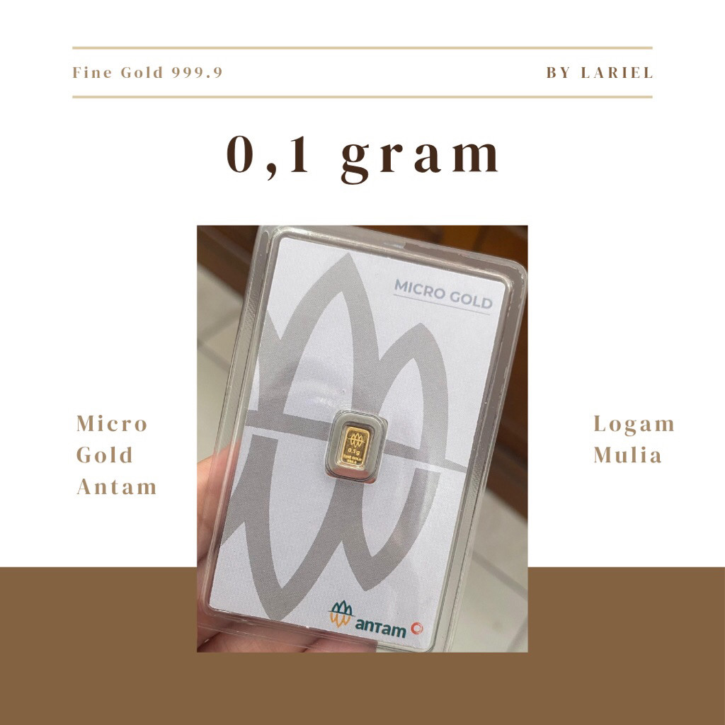 Emas Micro Gold ANTAM Logam Mulia Gift Series - 0,1 Gram