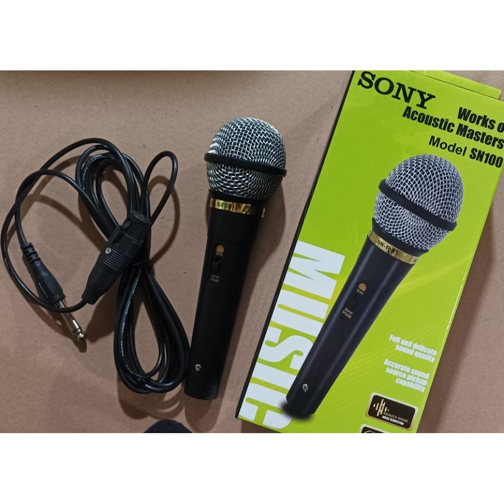Promo Microphone Kabel SONY SN100 DUS HIJAU / Mic Sony SN100