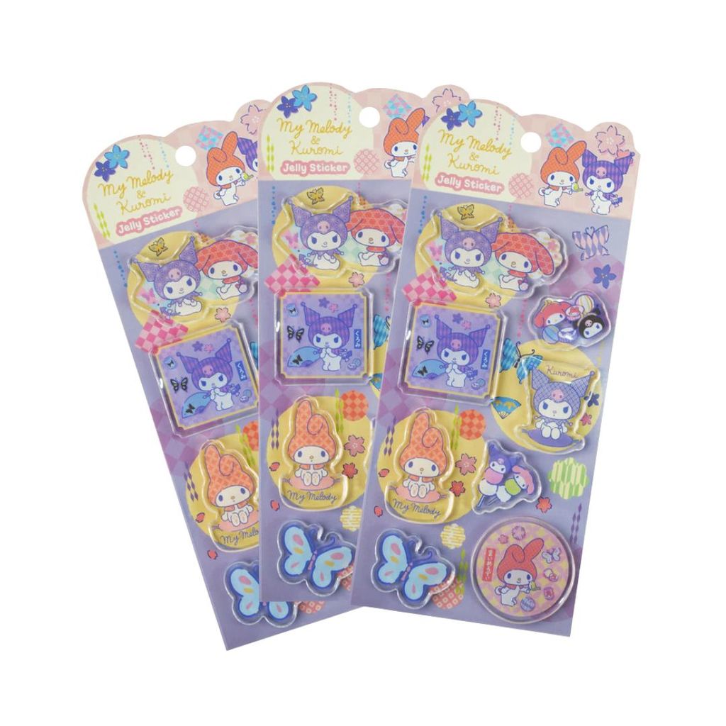 ADINATA My Melody Kuromi Jelly Sticker | Sticker Adinata