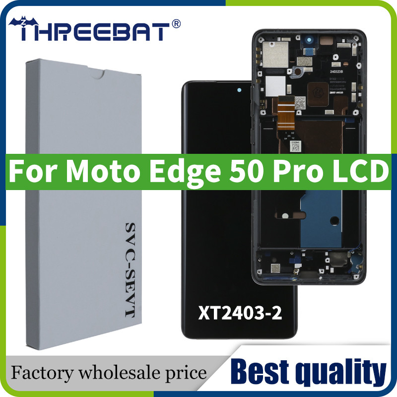 6.7'' Original P-OLED 144Hz For Motorola Moto Edge 50 XT2407-1 LCD Edge50 Pro XT2403-2 splay Tou Scr