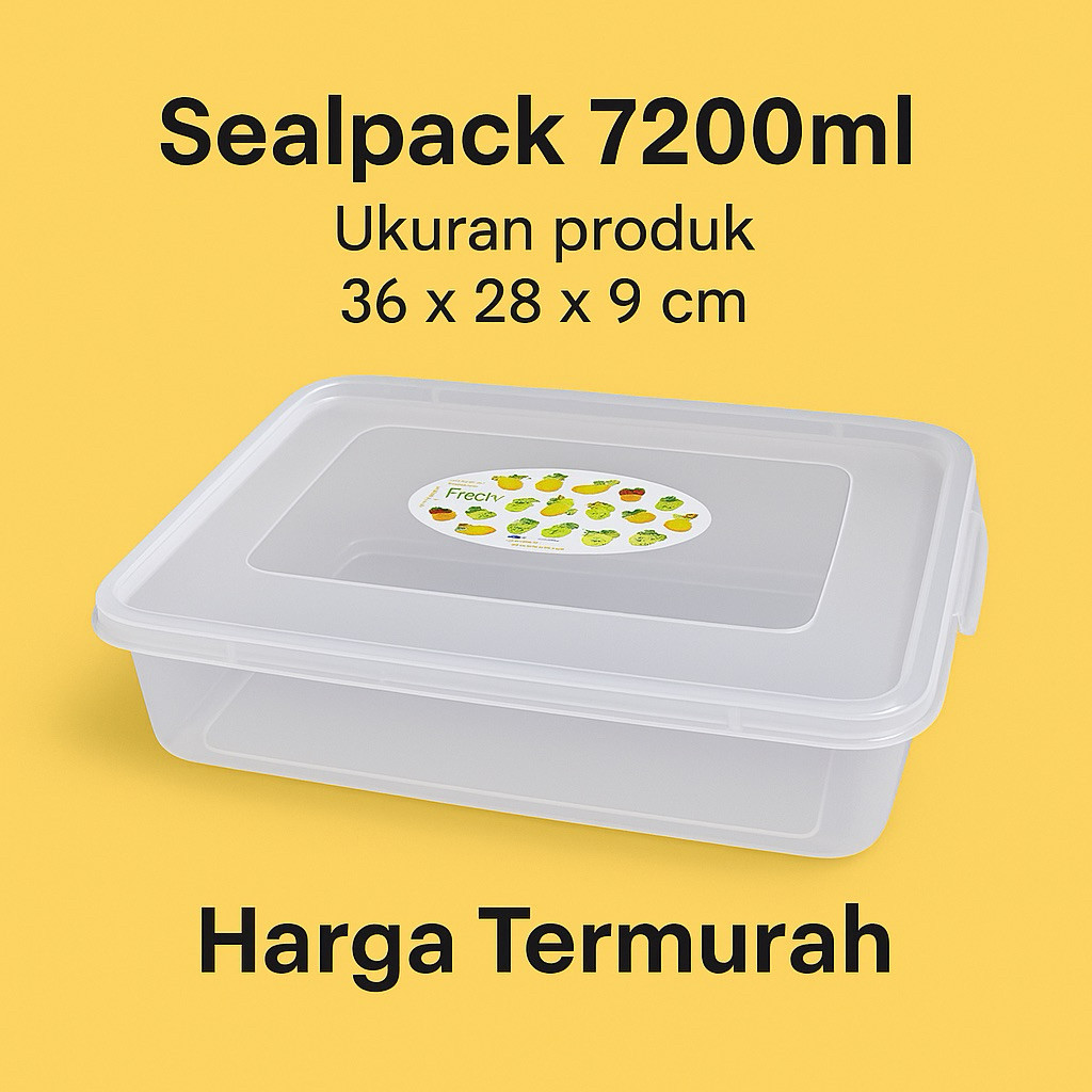 [SIMARI] Wadah Plastik Sealpack 7200ml Box Penyimpanan Makanan Jumbo/ Sealpack 7200ml Kotak Makanan 
